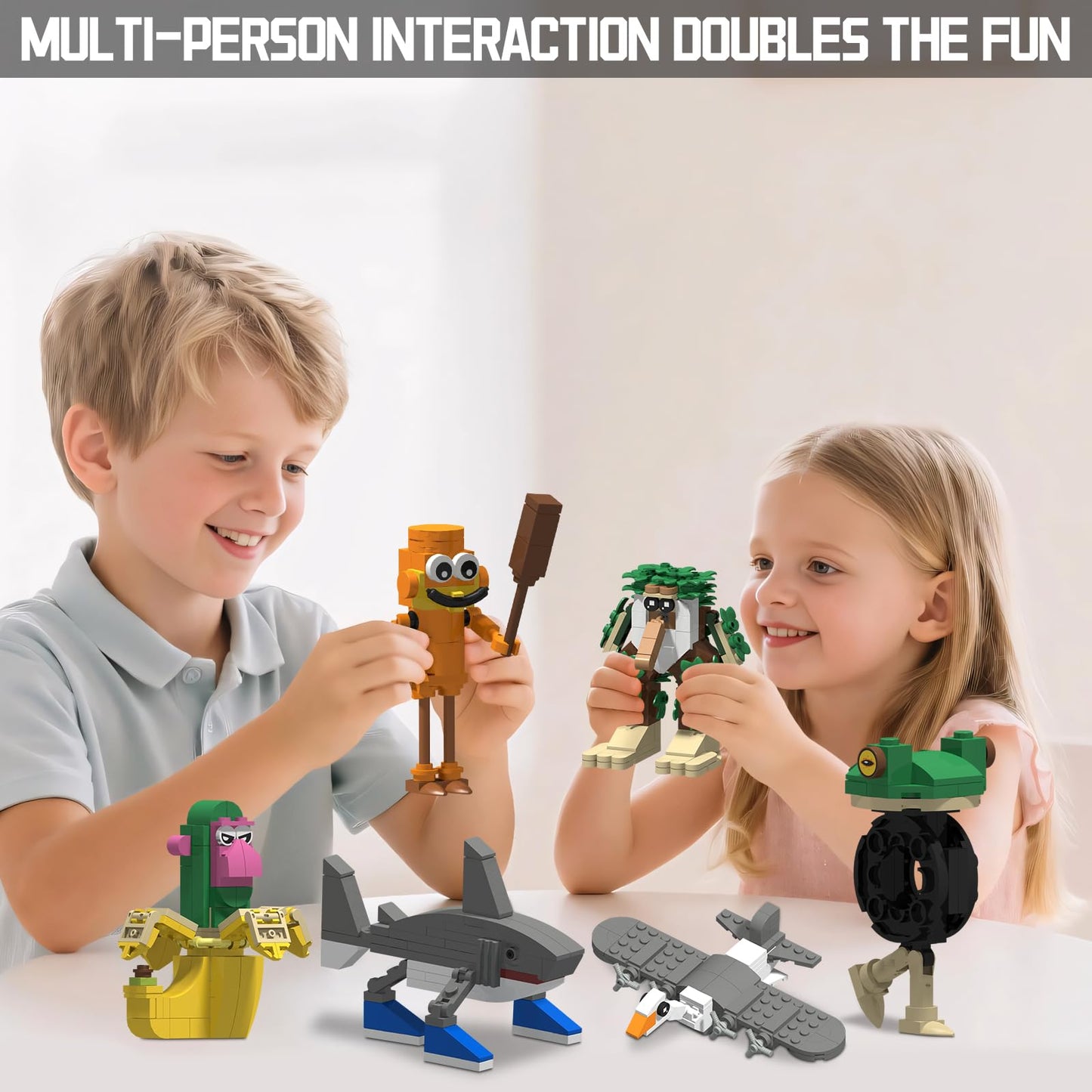 Myth Qholve Italian Brain Rot 6-in-1 Building Blocks – Fun Meme Figures Gift Idea