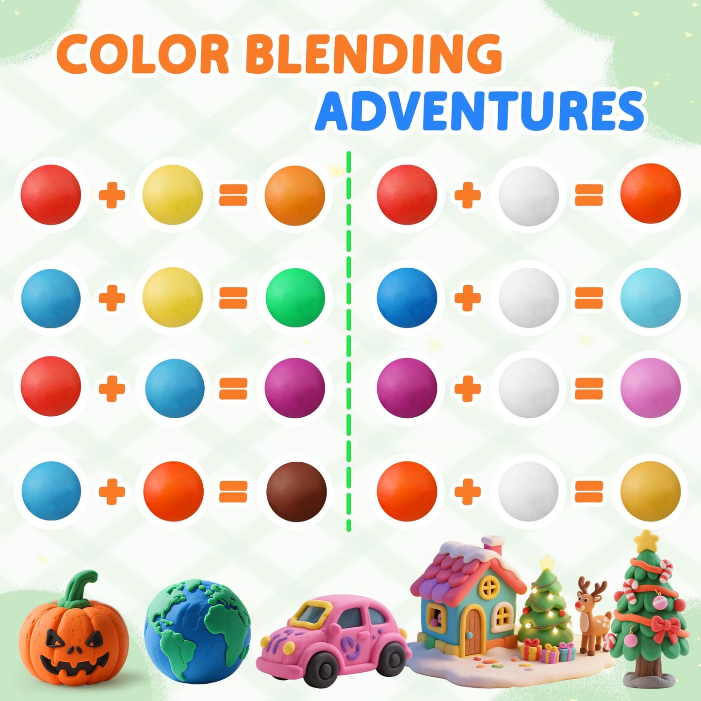 Mythcloud 24-Color DIY Playdough Bulk Pack with 16 Tools – Safe Odor-Free Kids Craft Kit for Ages 3–8