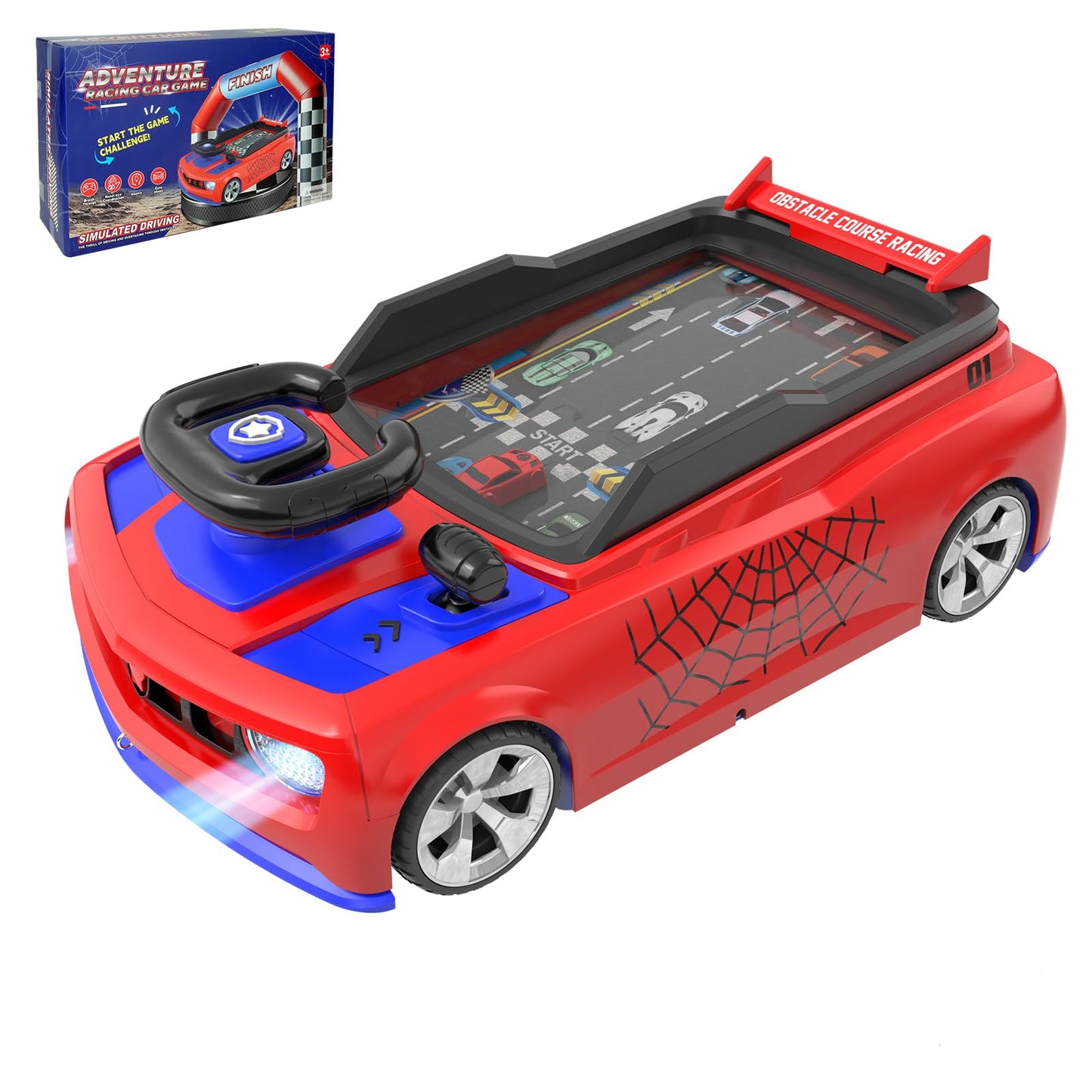 Mytothfy Musical Steering Wheel Toy – Realistic Racing Car for Toddlers (Sound and Light, Ages 3+)