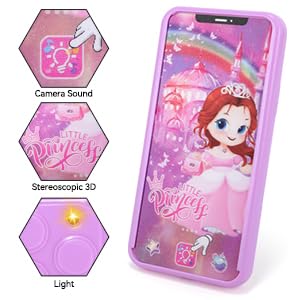 Mytothfy Pretend Play Purse for Girls – Toddler Purses with Makeup Toys (Purple)