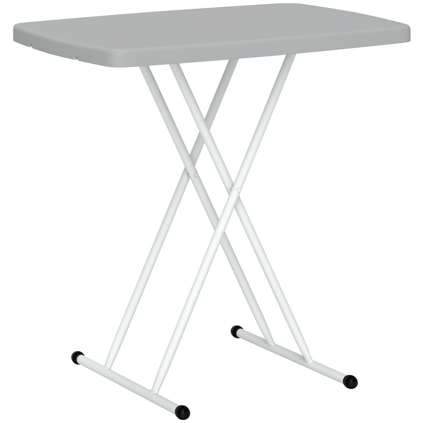 Outsunny Folding Coffee Table, Height Adjustable Bistro Table