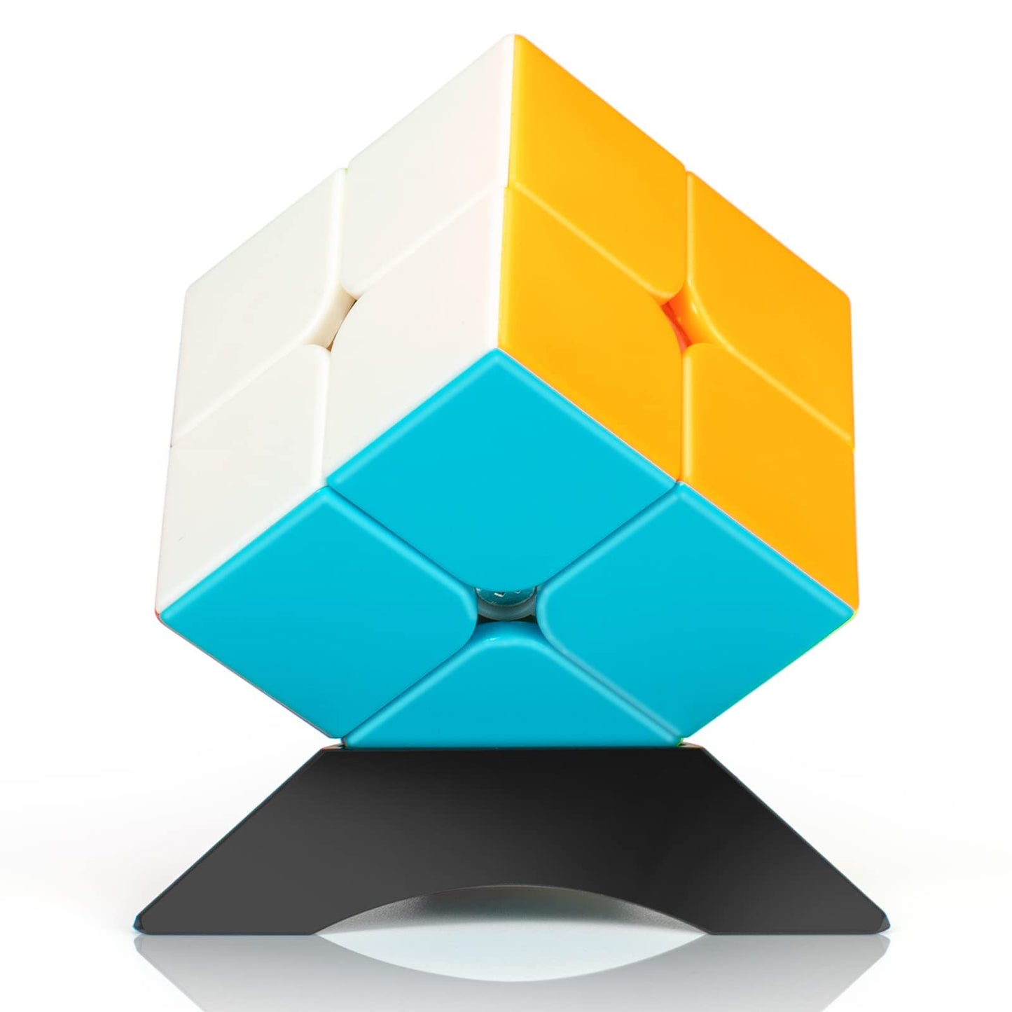 nabreeli 2x2 Stickerless Speed Cube – Smooth Pocket-Sized Brain Teaser