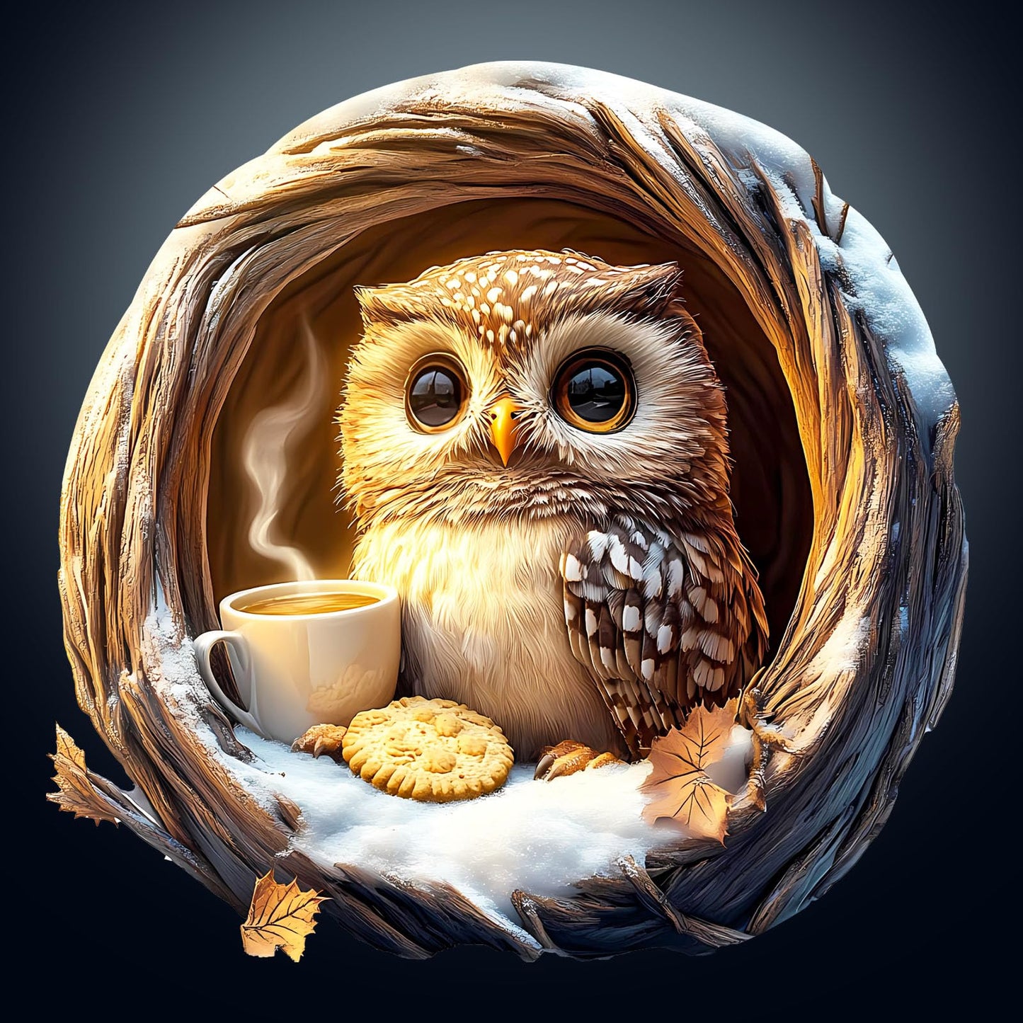 Wooden 200-Piece Cave Owl Puzzle for Adults – 3D Visual Effect | NABYSHOP