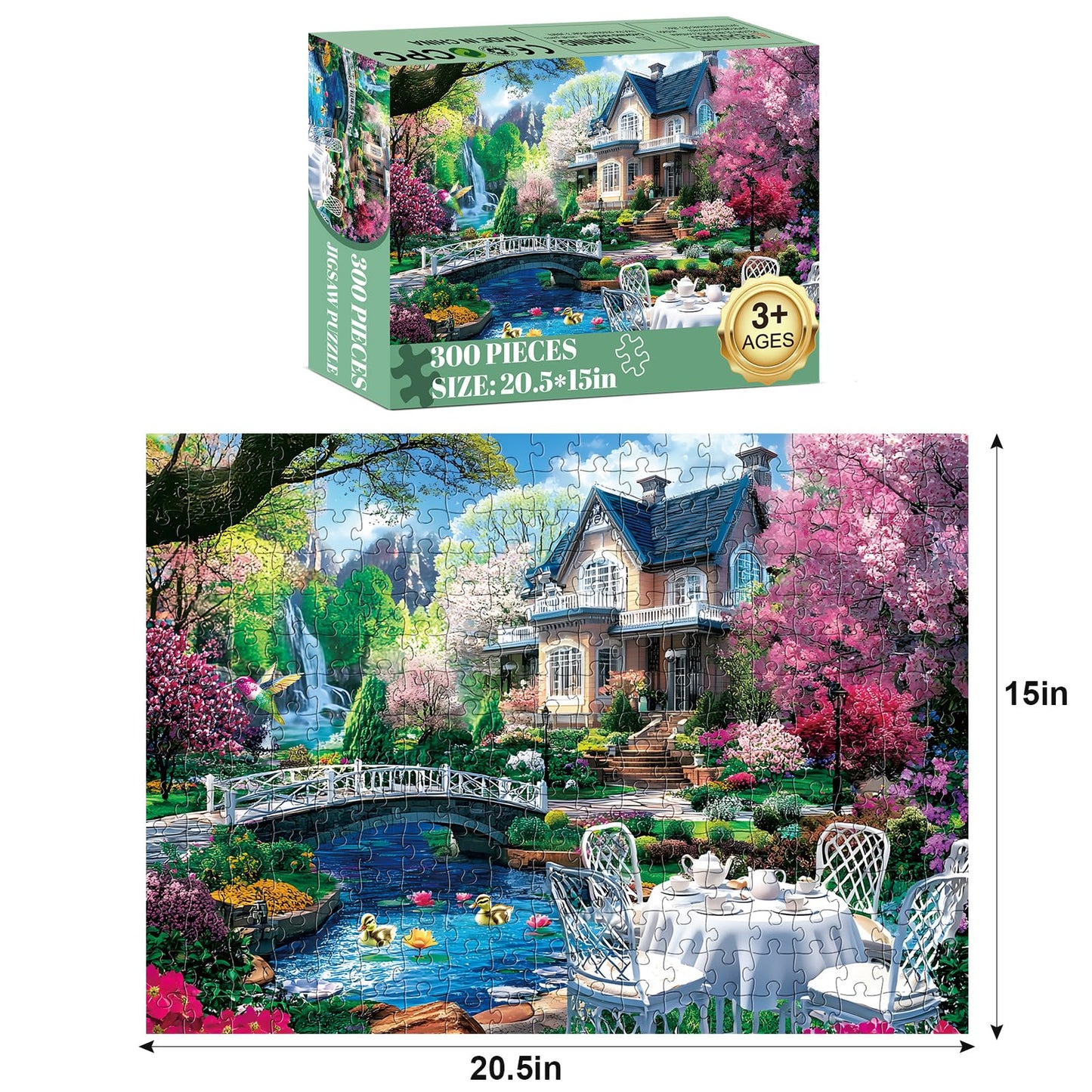Najiaxiaowu 300-Piece Puzzles for Adults | Lakeside Morning