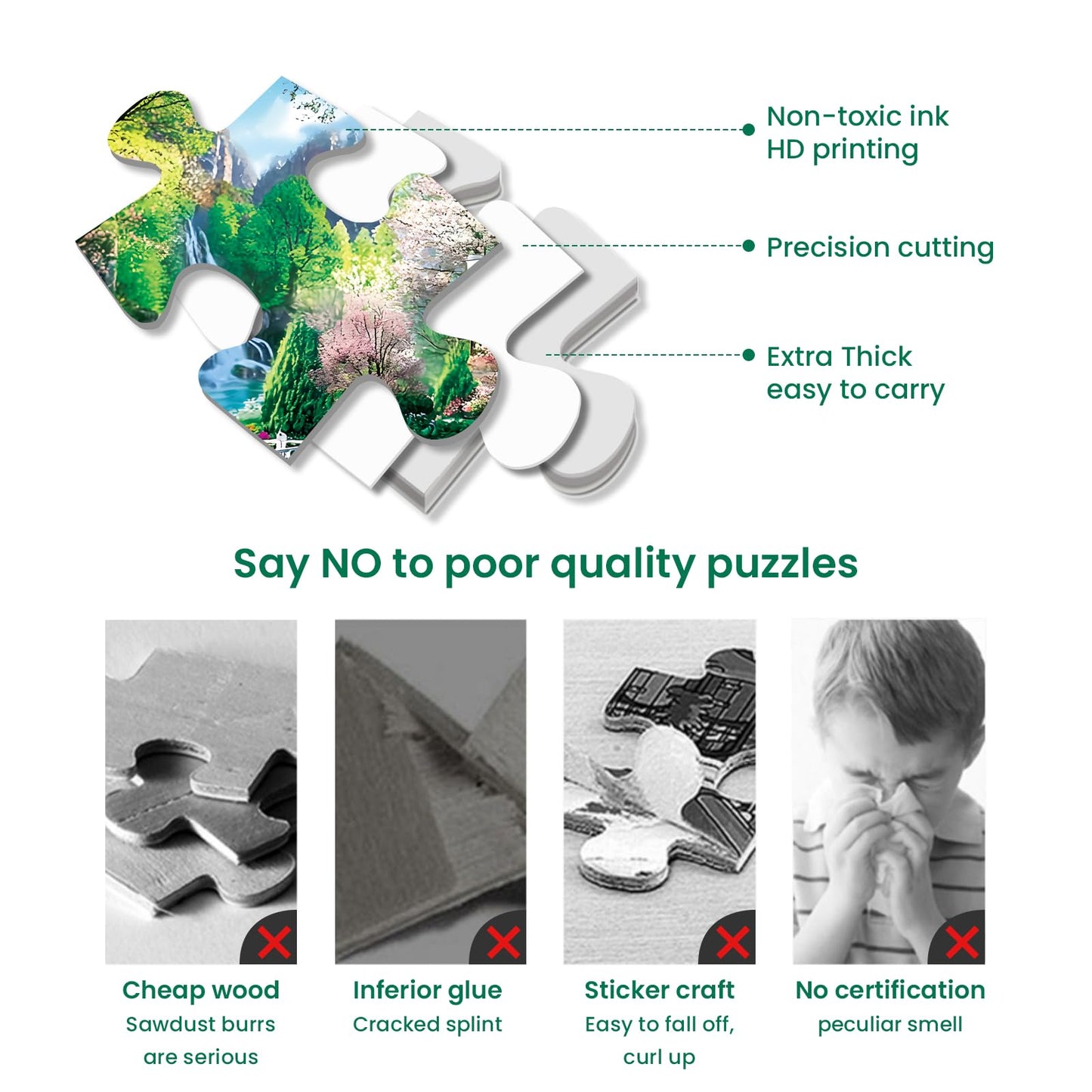 Najiaxiaowu 300-Piece Puzzles for Adults | Lakeside Morning