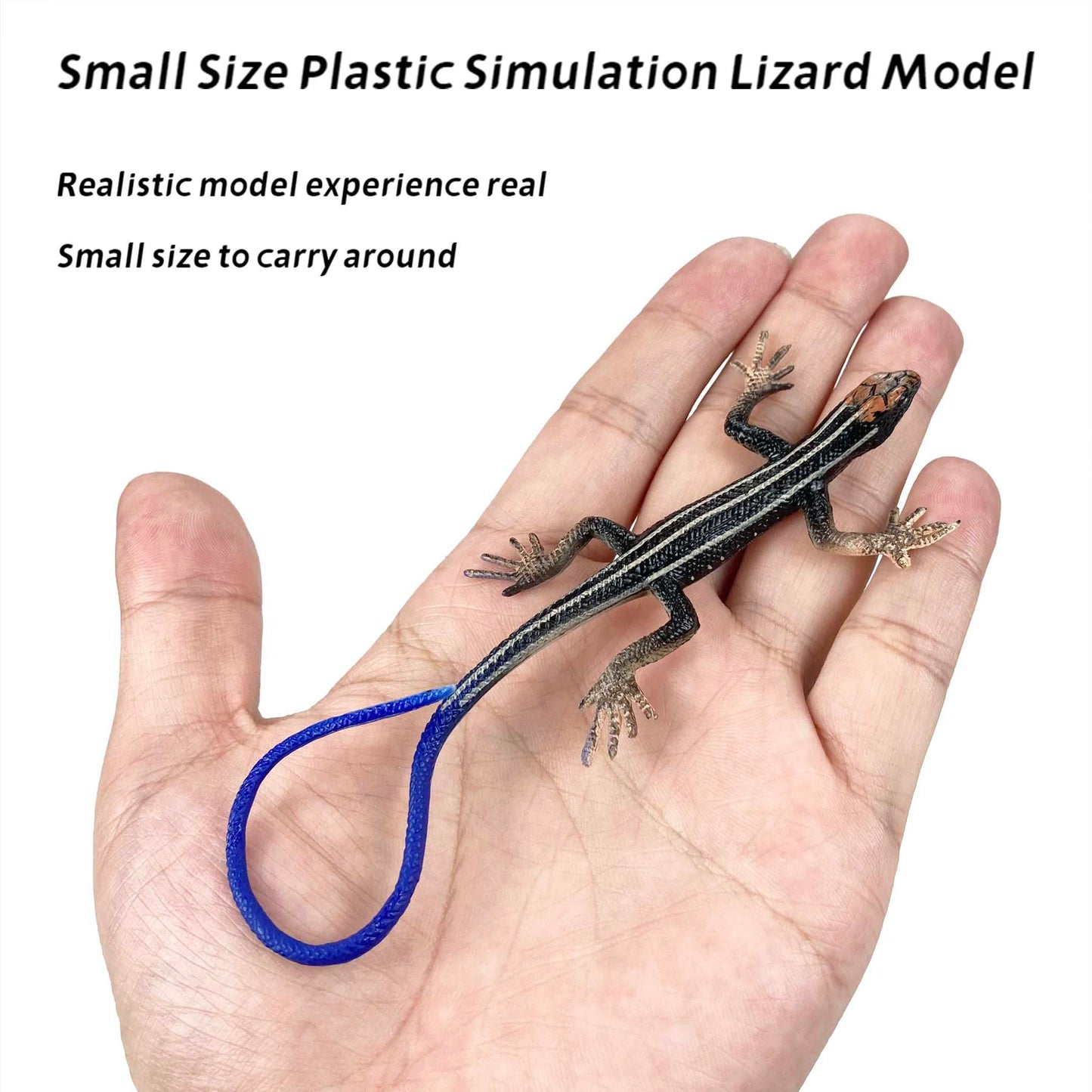 NAKIMO Plastic Lizard Toys – Realistic Lizard Figurine for Cake Decoration, Pranks & Education | Set A