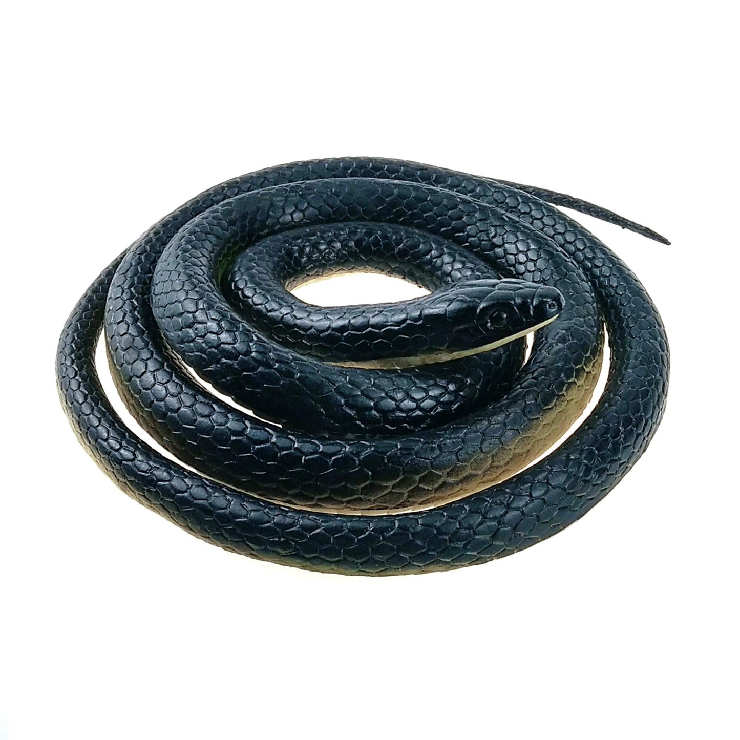 NAKIMO 50-Inch Realistic Rubber Snake Toy for Garden Props & Pranks