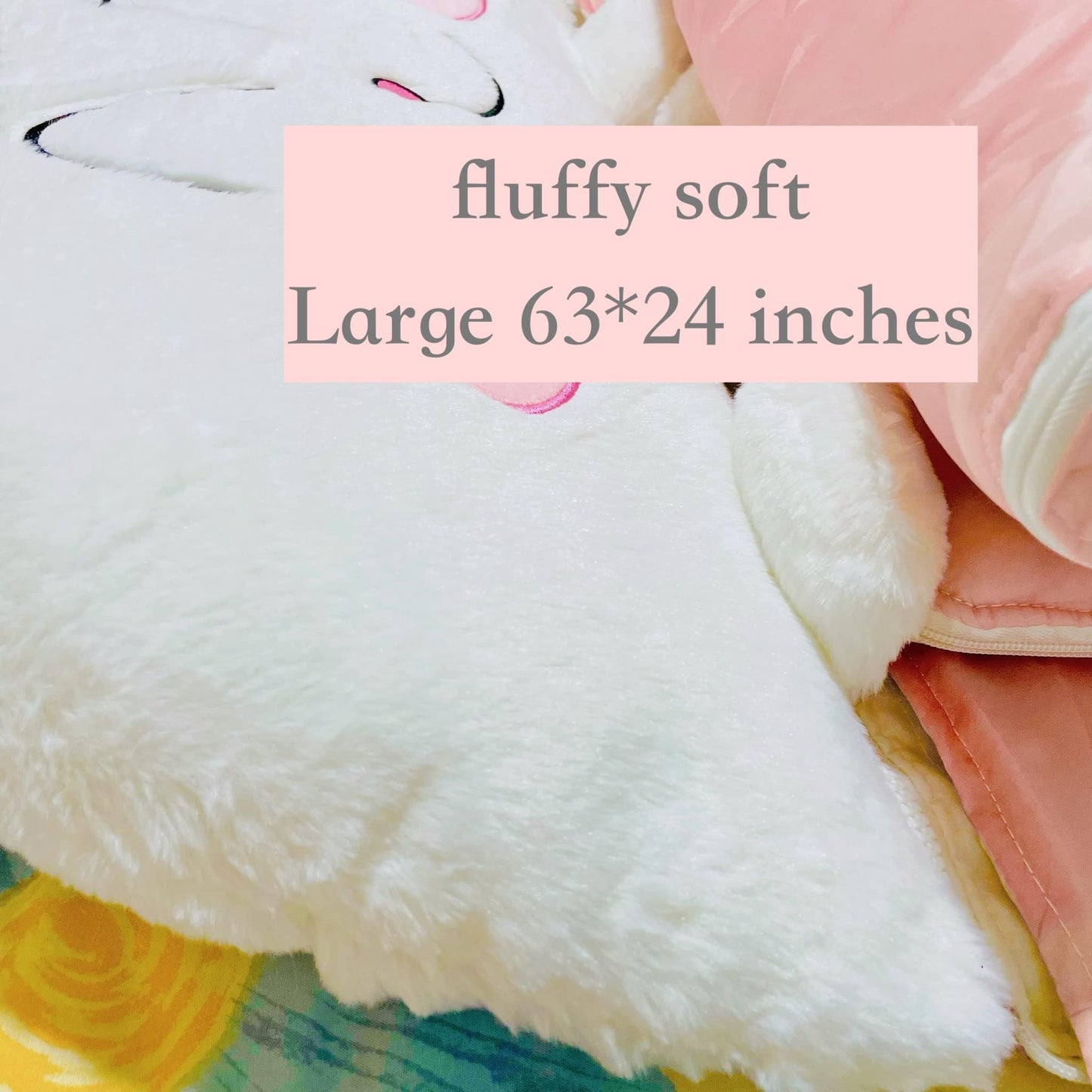 Nalexmi Sleeping Bag with Pillow for Kids – All Season Unicorn Heart Rainbow (63x24)