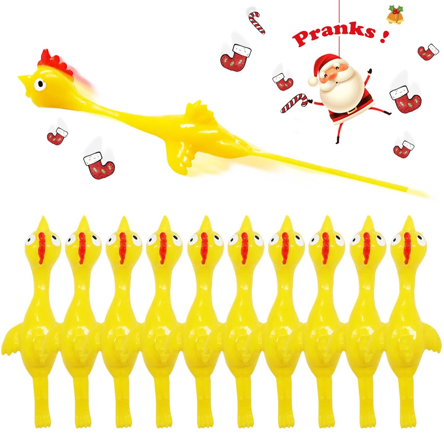 Namii W Rubber Chicken Slingshot – Fun Outdoor Flingers (10 Pcs)