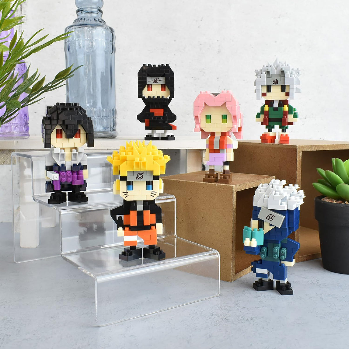 Nanoblock Naruto Kakashi Hatake Figure – Character Collection, 180 Pieces, 2.95 Inches Tall