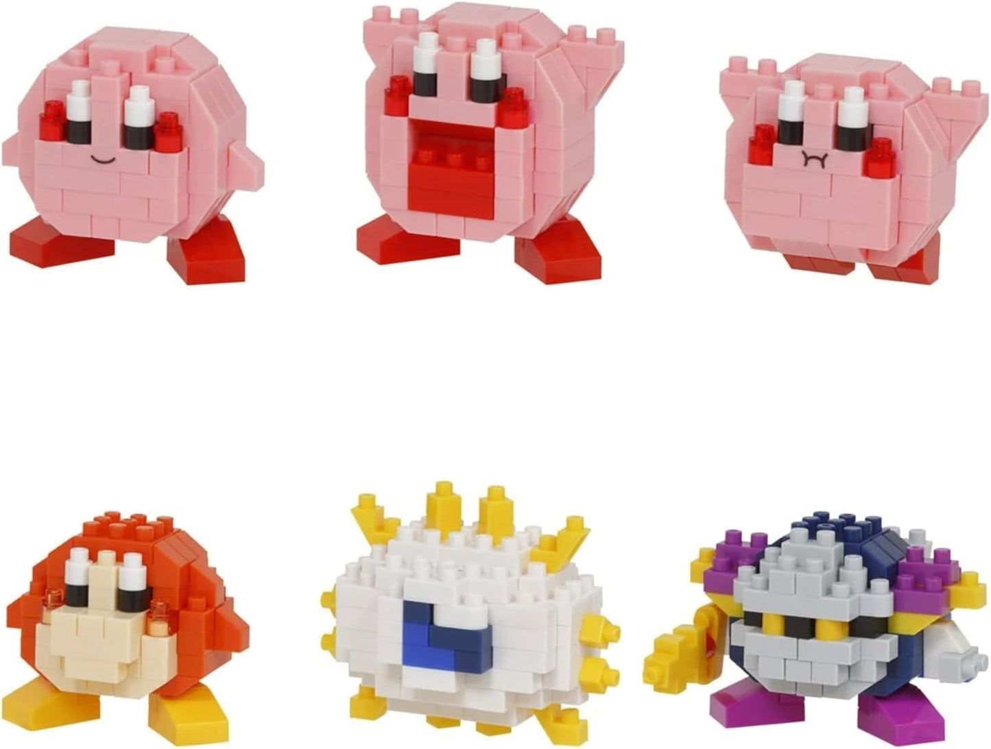 Nanoblock Kirby Mininano Series – Box of 6 Collectible Figures