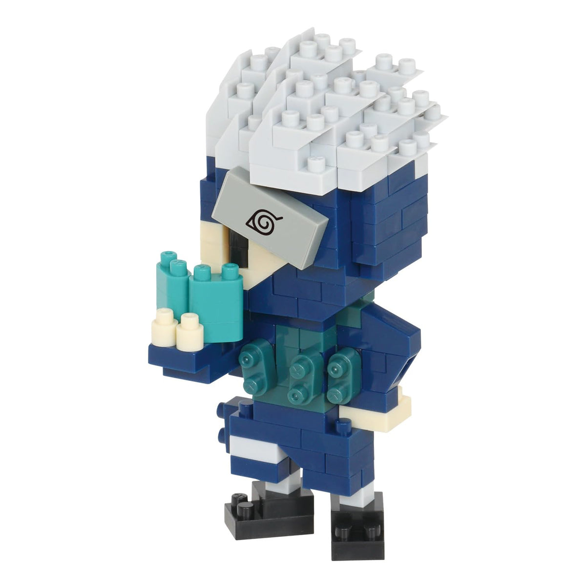 Nanoblock Naruto Kakashi Hatake Figure – Character Collection, 180 Pieces, 2.95 Inches Tall