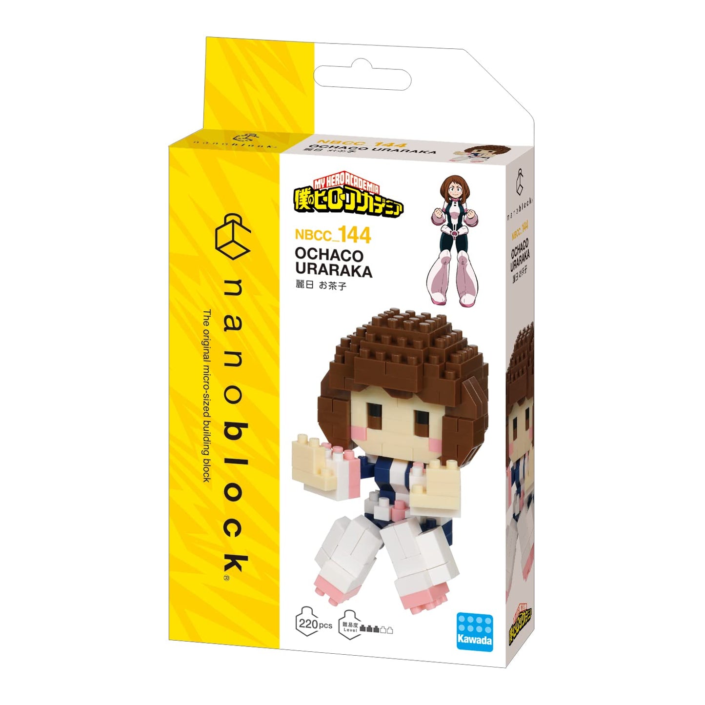 nanoblock My Hero Academia Ochako Uraraka – Character Collection, 220 Pieces