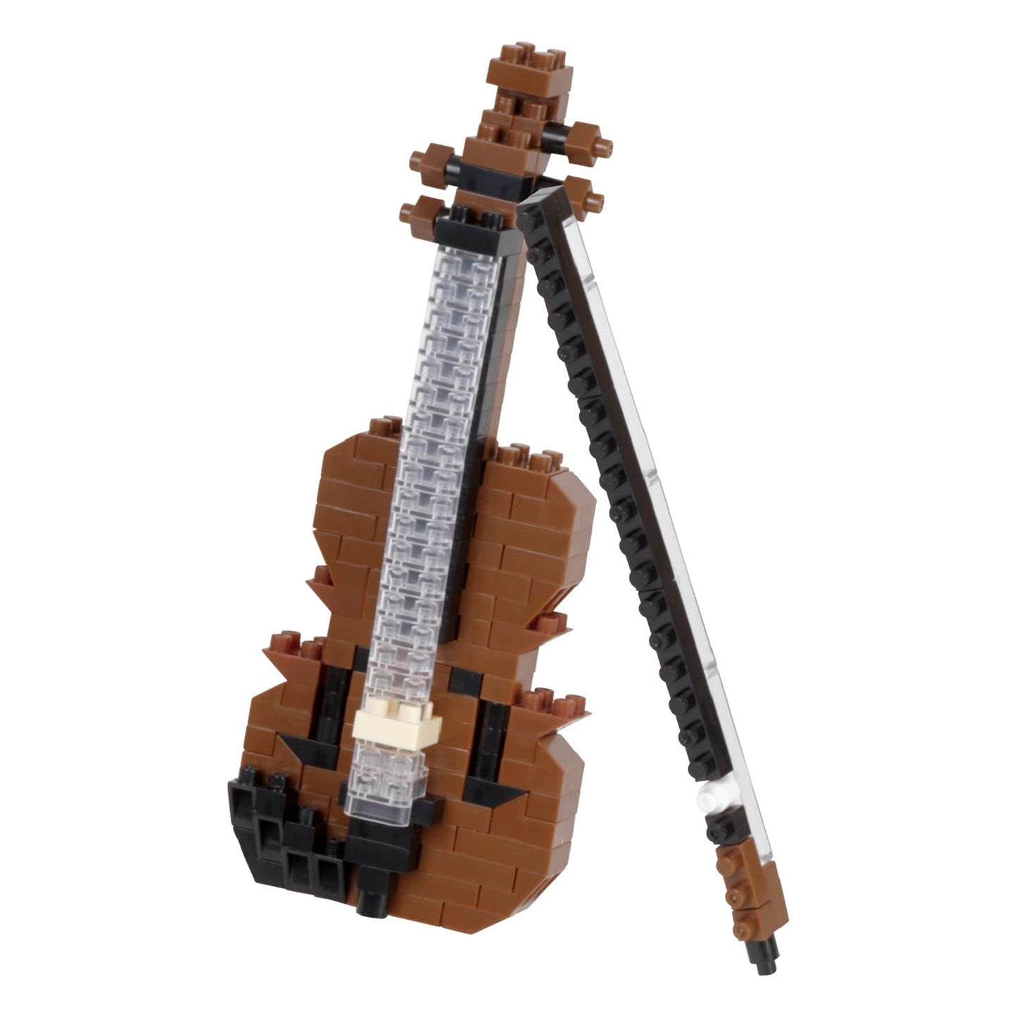 nanoblock Violin – Collection Series Building Kit (4-Inch Tall, 190 Pieces)