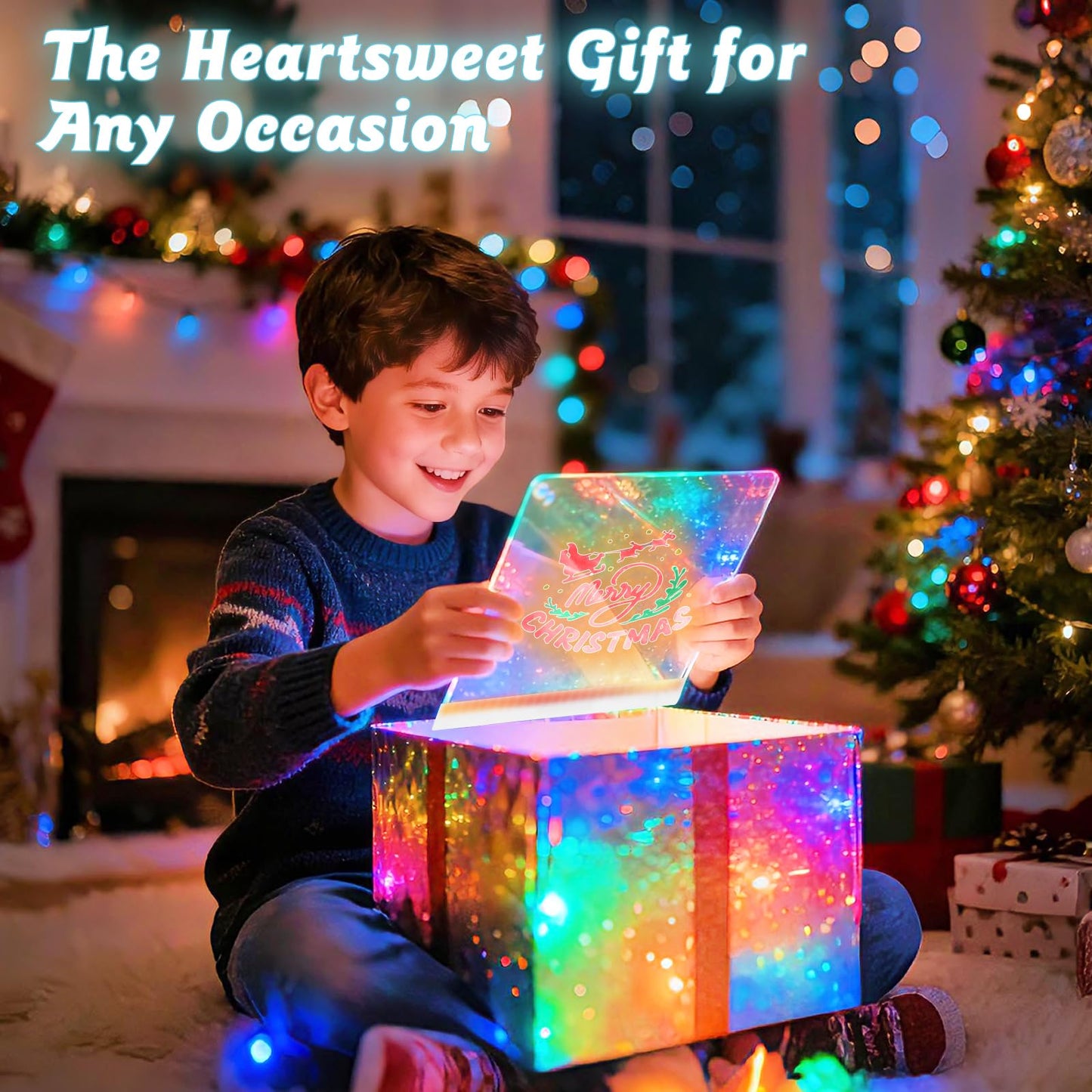 NanoMin Rechargeable LED Drawing Board for Kids – 11 Colors, Easy Clean, 6-Hour Glow, Ages 3–10