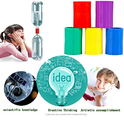 NANAOUS Tornado Bottle Connectors Cyclone – 5pc Plastic STEM Building Kit
