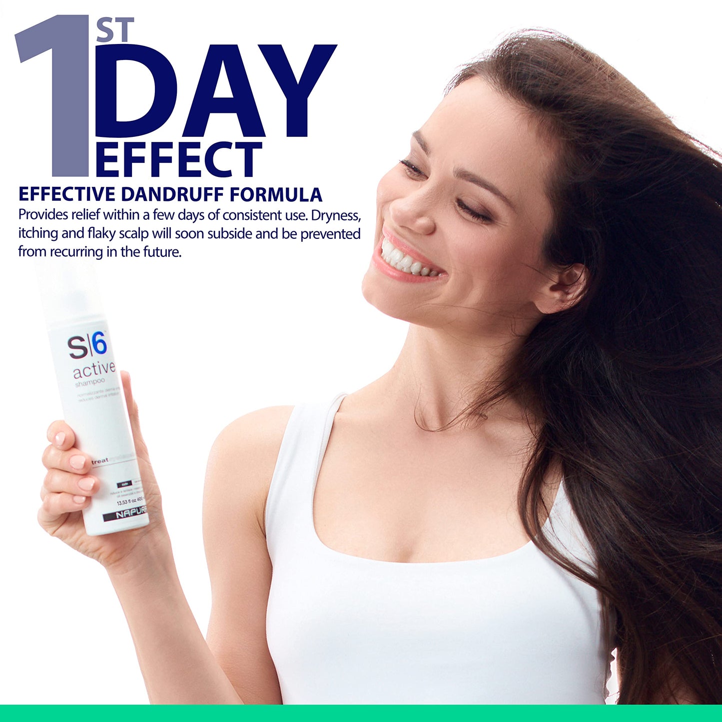 NAPURA S6 Anti Dandruff Shampoo – Tea Tree Oil, 1% Zinc & 1% Salicylic Acid