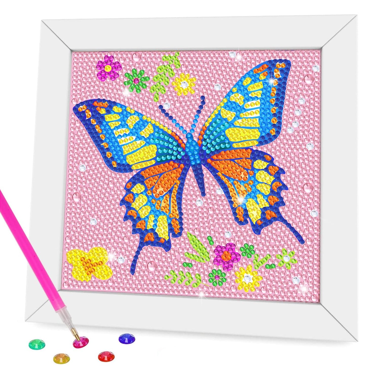 Nardoll Diamond Art Kits with Frame for Kids | Glitter Diamond Painting for Girls 8-12 | Home Decor & Gifts