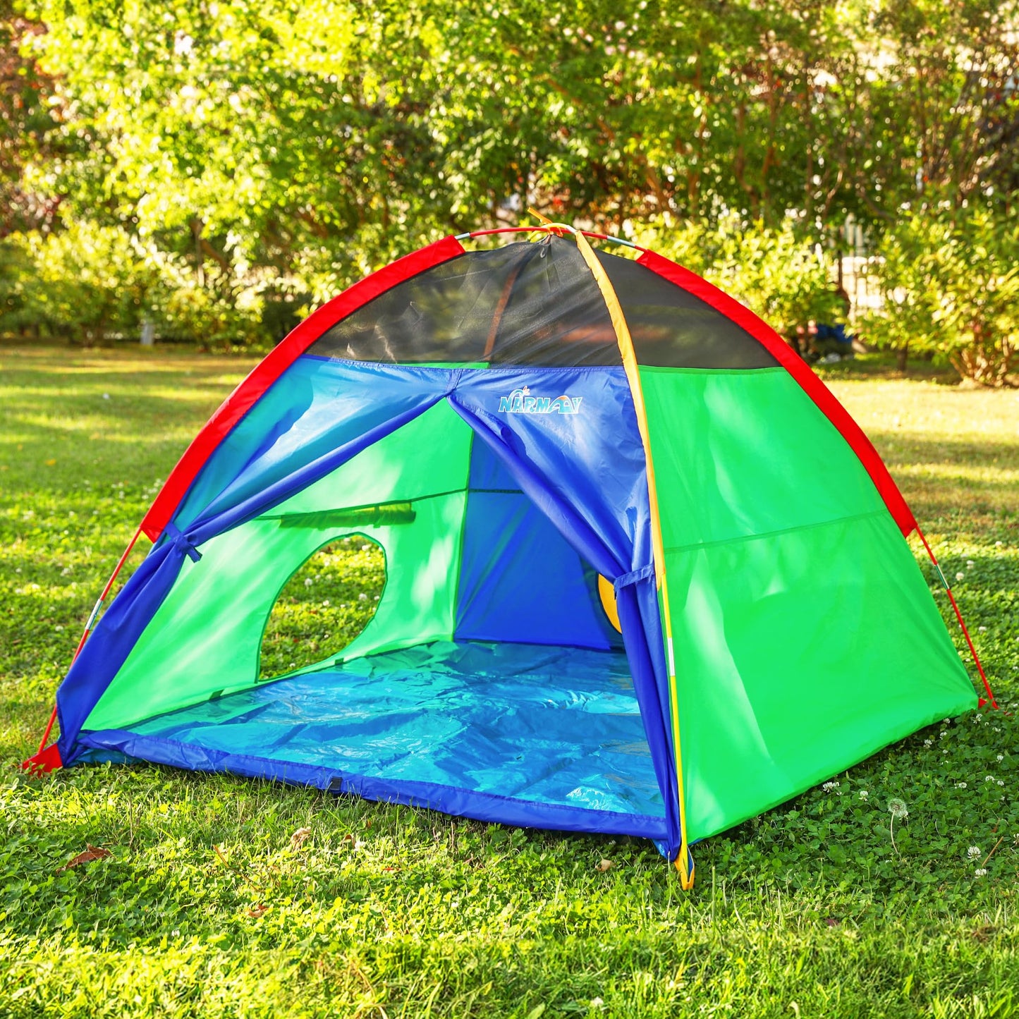 NARMAY Play Tent Easy Fun Dome – 60x60x44in Indoor/Outdoor Kids Tent