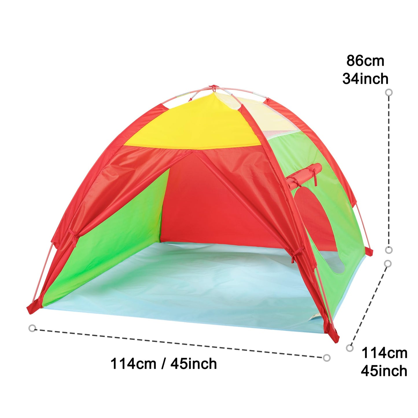 NARMAY Toddler Play Tent - Colorful Dome for Indoor & Outdoor Fun | 45x45x34 in