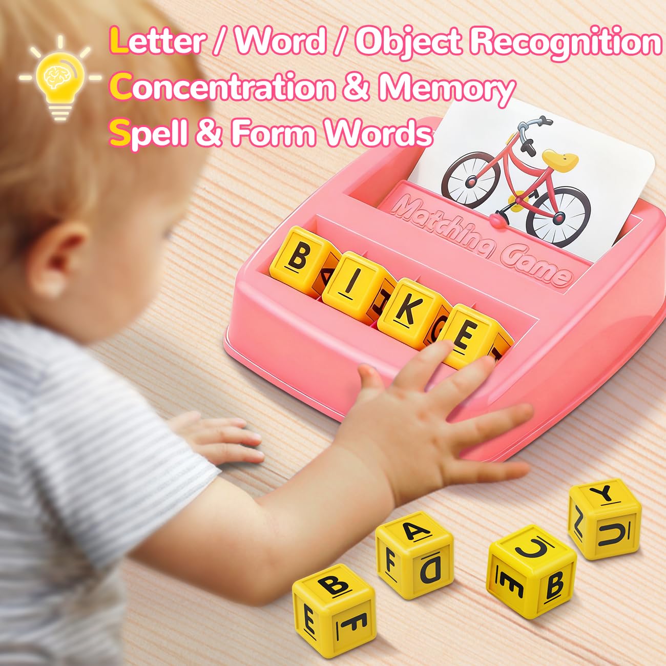 NARRIO Matching Letter Game – Preschool ABC Learning Toy for 2-8 Year Olds | Gift Idea