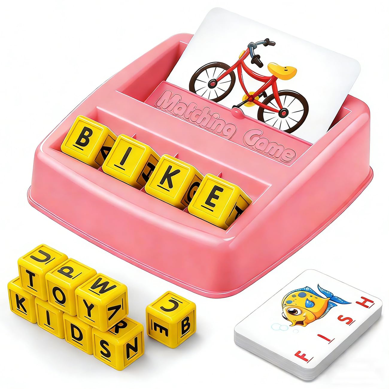 NARRIO Matching Letter Game – Preschool ABC Learning Toy for 2-8 Year Olds | Gift Idea