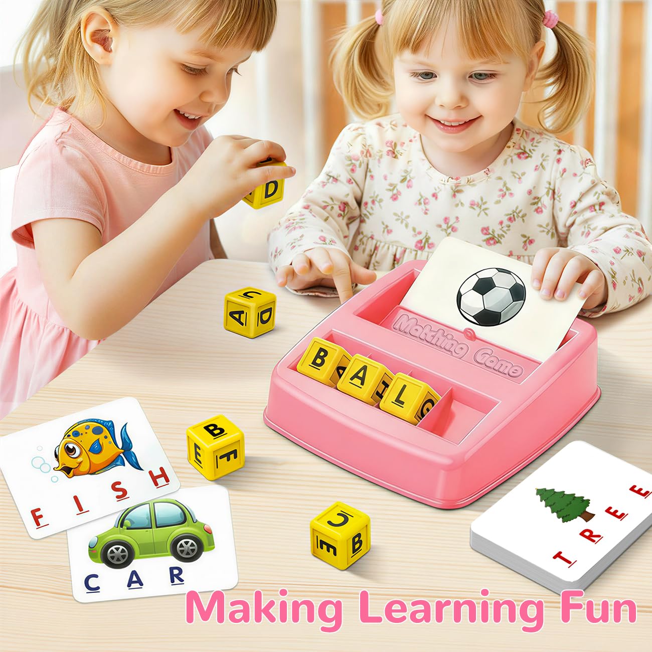 NARRIO Matching Letter Game – Preschool ABC Learning Toy for 2-8 Year Olds | Gift Idea