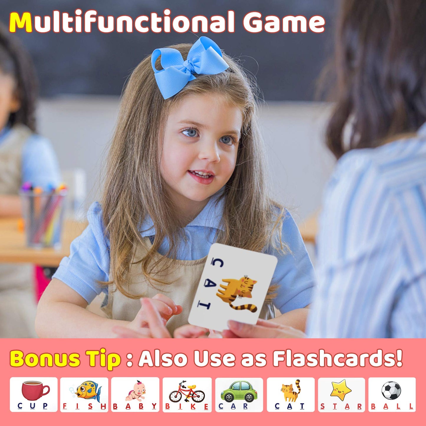 NARRIO Matching Letter Game – Preschool ABC Learning Toy for 2-8 Year Olds | Gift Idea