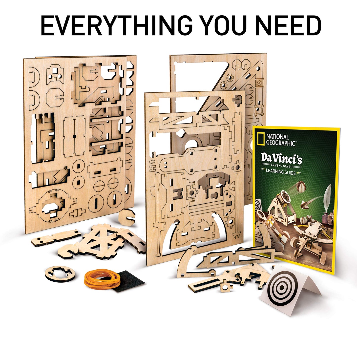 Blue Marble | National Geographic Da Vinci Catapult Kit for Kids – 3-in-1 STEM Building Toy (Amazon Exclusive)