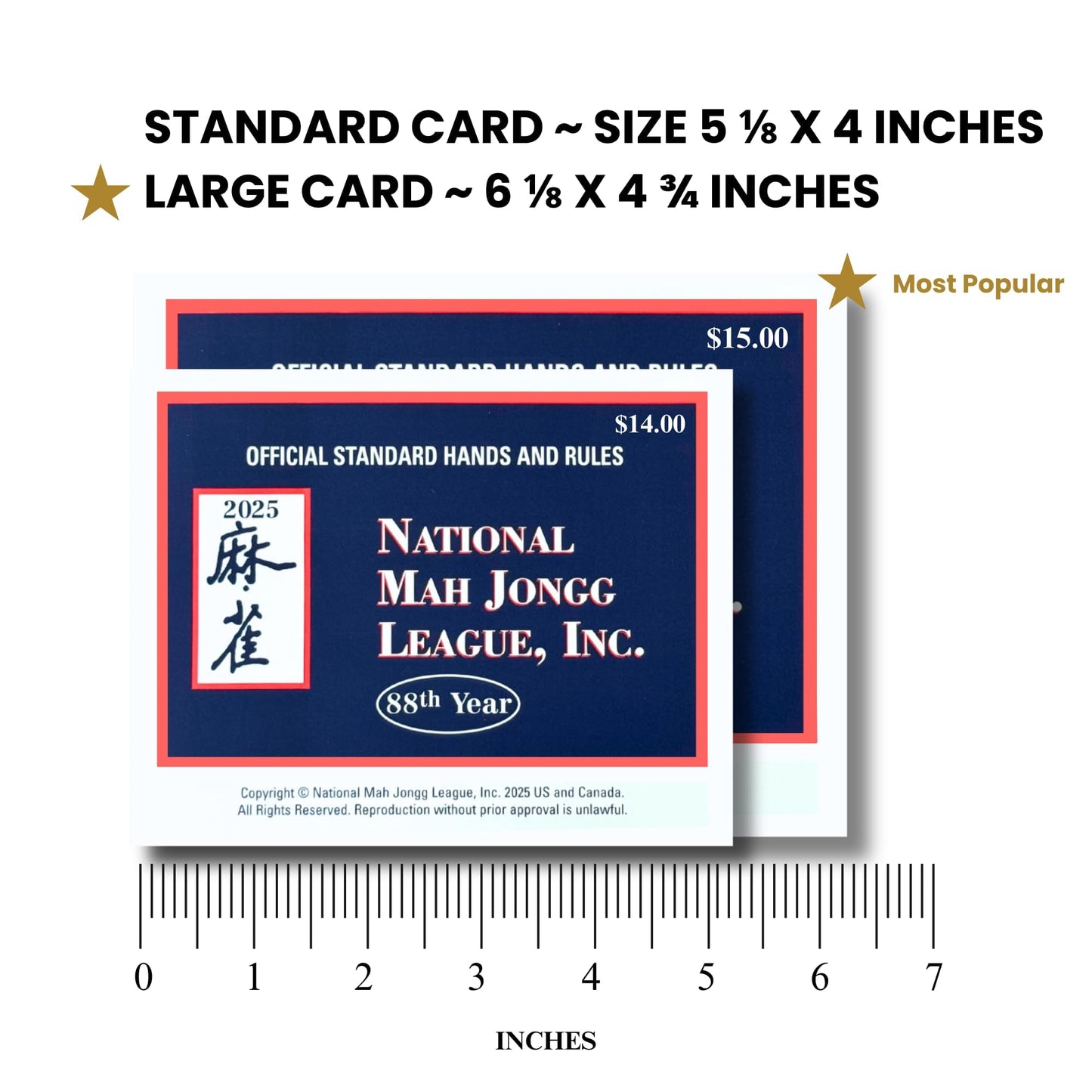 National Mah Jongg League 2025 Mahjong Cards Four-Pack – Official Hands & Rules for American Mahjong