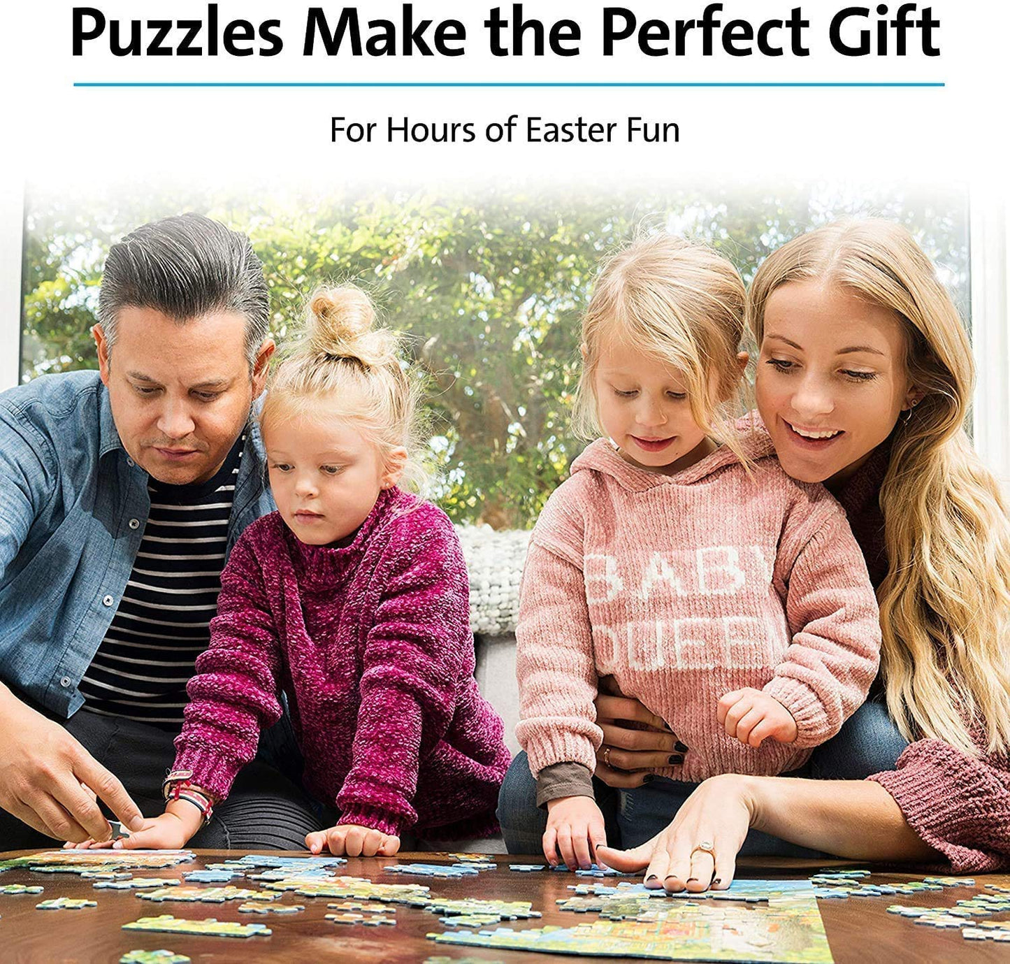 Nattork 1000-Piece Jigsaw Puzzle for Adults & Families – Donuts, Back-Partition Design