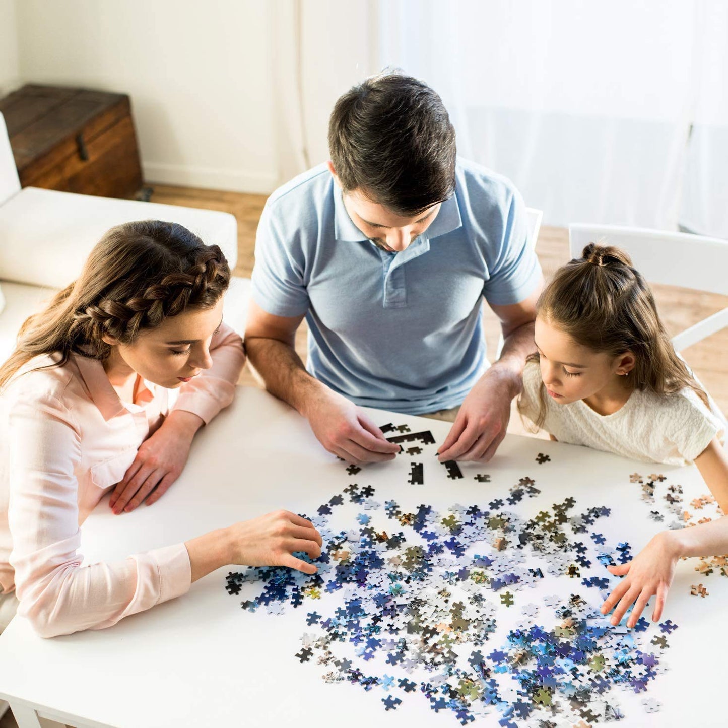 Nattork 1000-Piece Jigsaw Puzzle for Adults & Families – Donuts, Back-Partition Design