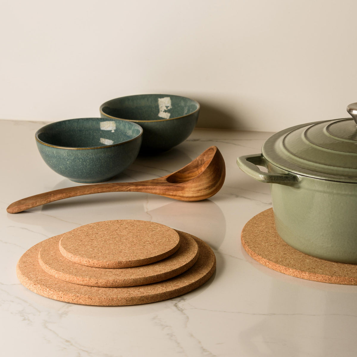 Natural Cork Hot Pot Stand | Round