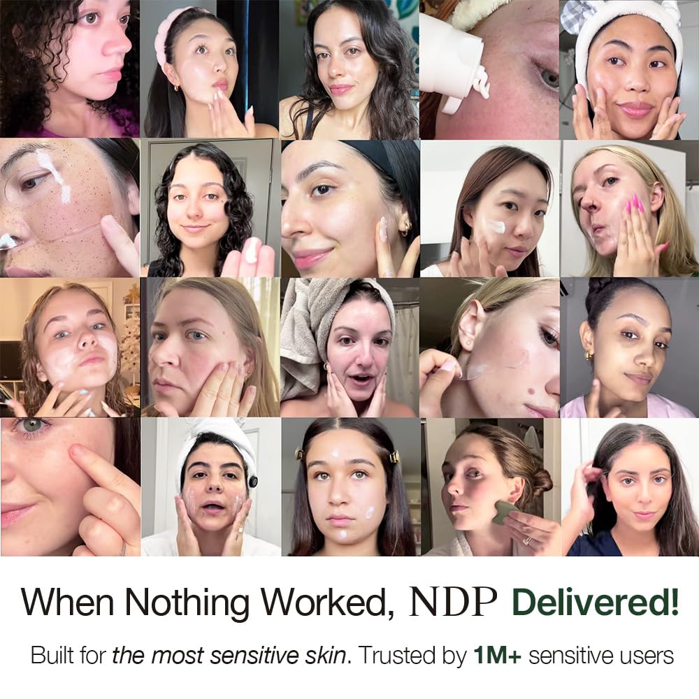 NDP Rice Mochi Deep Face Wash – Triple-Rice Micro-Exfoliating Foam for Sensitive Skin, pH 5.5, Vegan Korean Skincare, 4.05 fl oz