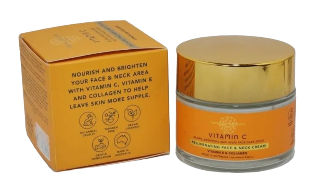 Natural Infusion Vitamin C Rejuvenating Face & Neck Cream – Brightens, Firms, Fades Dark Spots