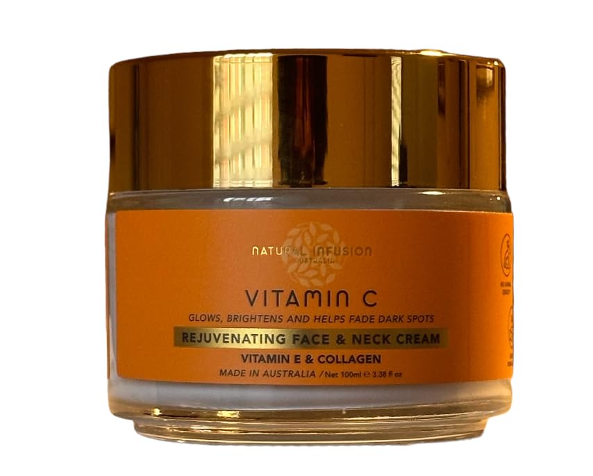 Natural Infusion Vitamin C Rejuvenating Face & Neck Cream – Brightens, Firms, Fades Dark Spots