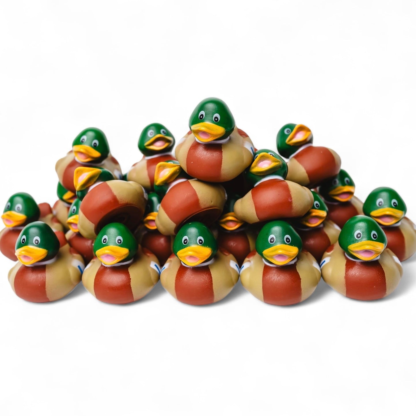 Natural State Novelty Mallard Rubber Duckies – 24 Pack Bath Toys