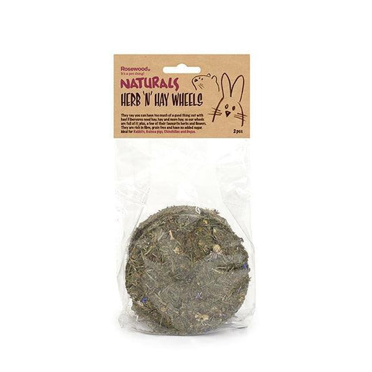 Naturals Herb 'n' Hay Wheel 2pc