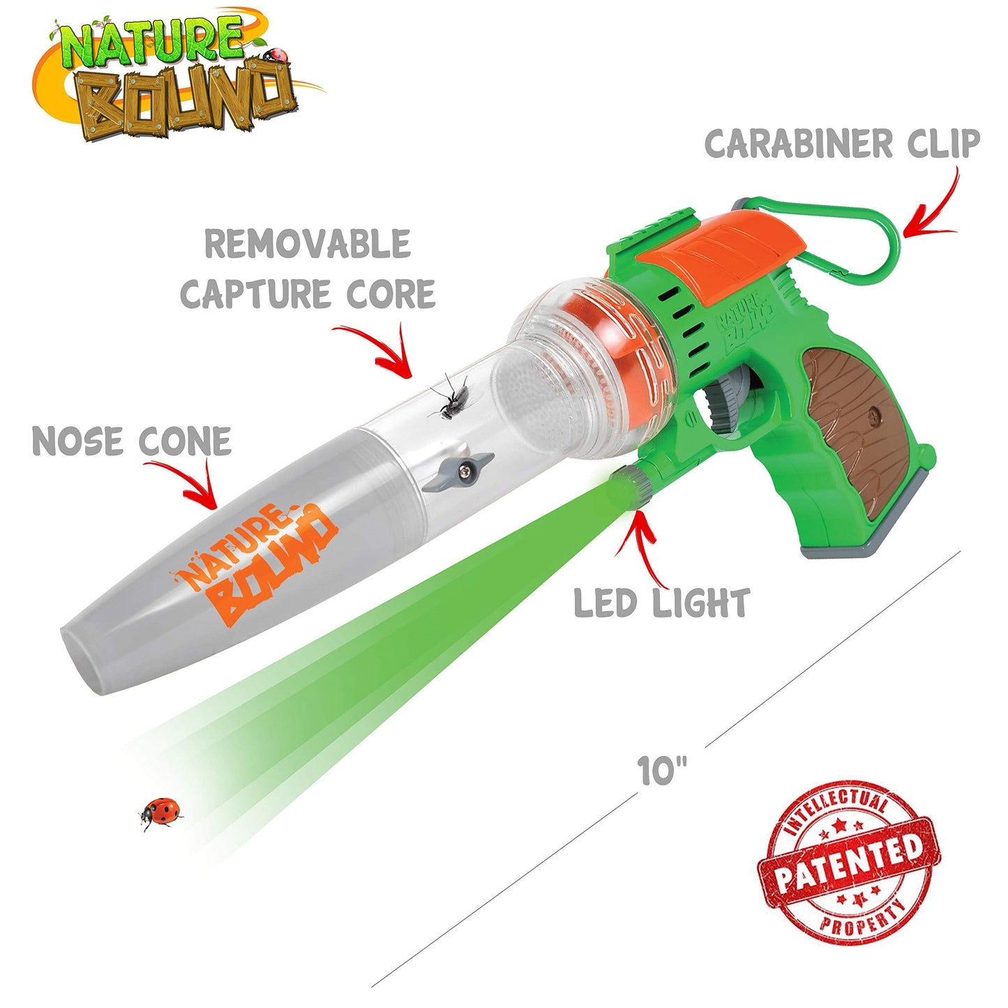 Nature Bound Bug Catcher Vacuum with Light Up Habitat – Kid’s STEM Kit