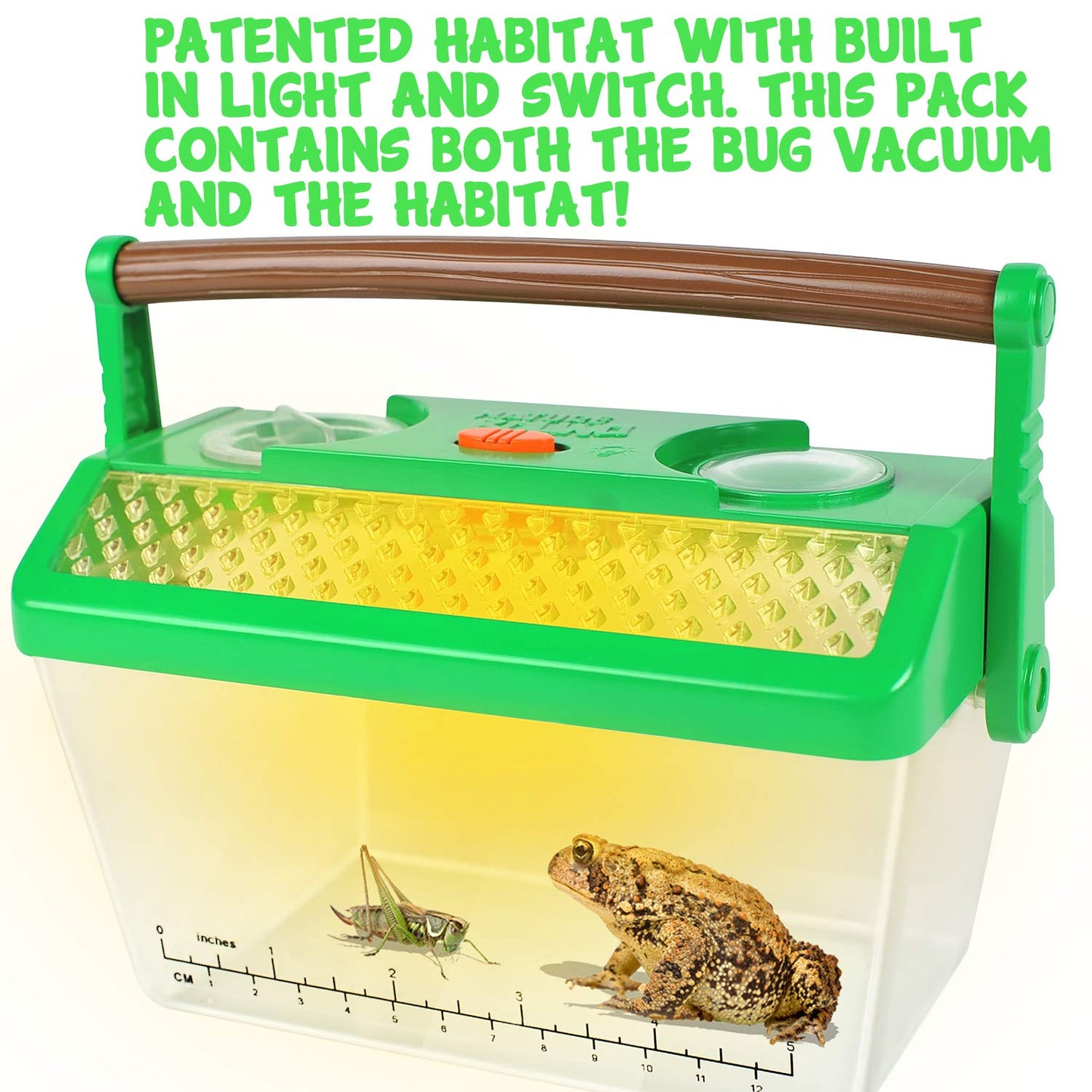 Nature Bound Bug Catcher Vacuum with Light Up Habitat – Kid’s STEM Kit