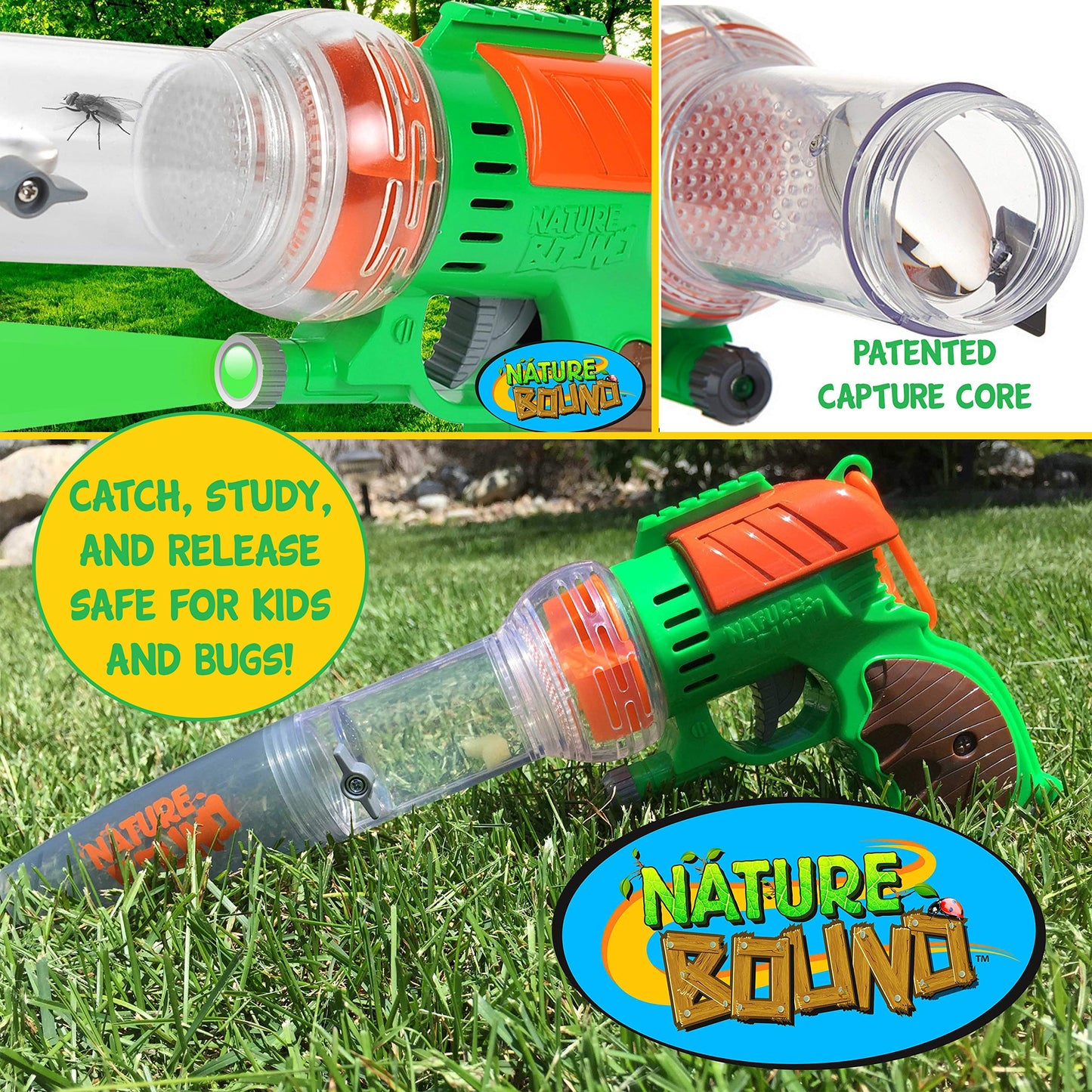 Nature Bound Bug Catcher Vacuum with Light Up Habitat – Kid’s STEM Kit