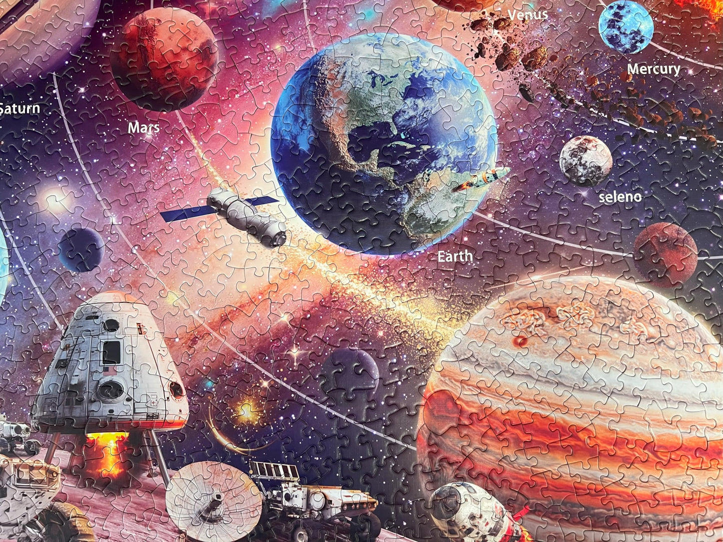 Naturelish 1000-Piece Space Explorer Puzzle – Glow-in-The-Dark Astronaut Adventure (26.6x19.2)