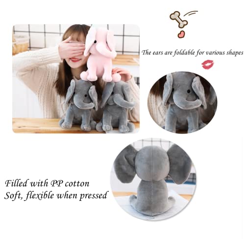 NatureMan Elephant Plush Toy Pink 9.8in – Soft Kawaii Baby Gift & Nursery Decor