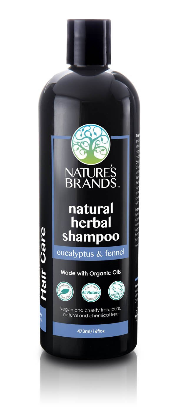 Nature's Brands Herbal Choice Mari Eucalyptus & Fennel Shampoo – Organic, Sulfate-Free (16 oz)