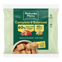 Natures Menu 60/40 Lamb & Chicken Nuggets Frozen, 1kg