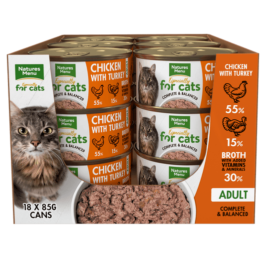 Natures Menu Cat Chicken & Turkey Tins 18x85g