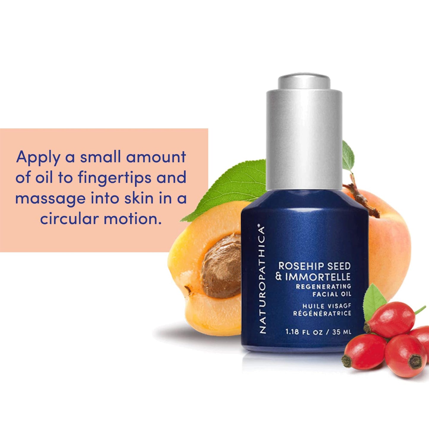 Naturopathica Rosehip Seed & Immortelle Regenerating Facial Oil | Daily Face Oil for All Skin Types | 1.18 fl oz