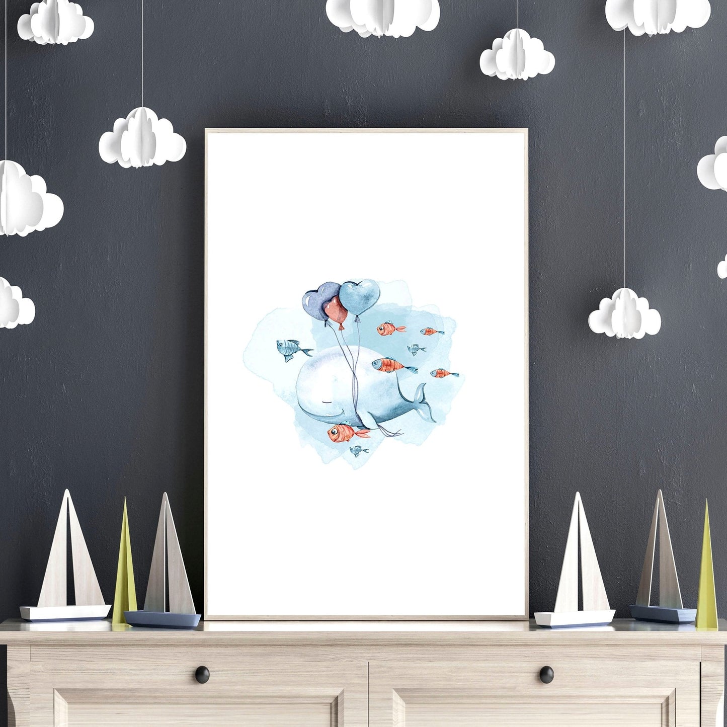 Childrens bedroom wall decor | set of 3 Wall art for Nursery