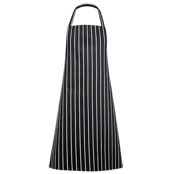 Navy/White Butcher Stripe Bib Apron