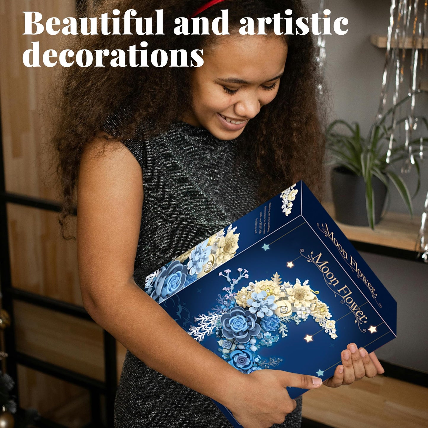 Nayihoop Moon Flower Building Set – 934-Piece Botanical Wall Decor Kit